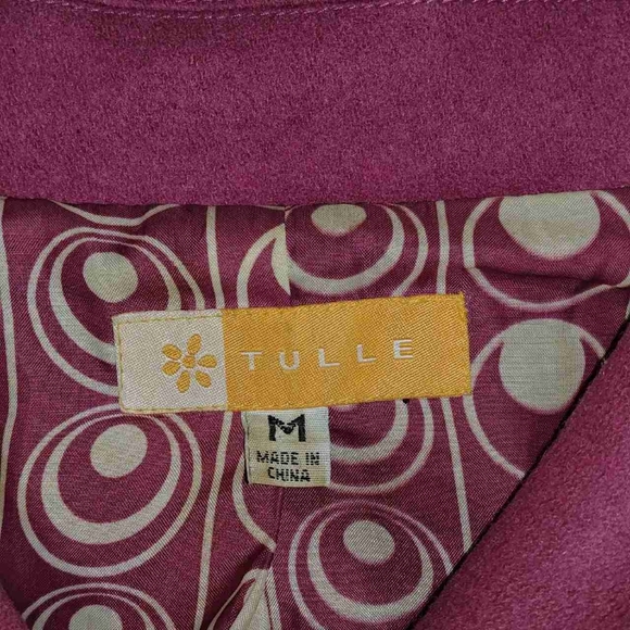 Tulle pink wool jacket - Picture 4 of 8